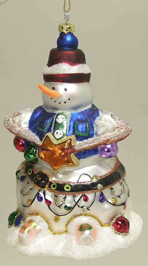 Scottish Christmas Ornaments Snowman-Shining Star - No Box by Scottish Christmas-1