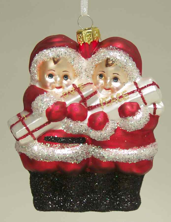 Scottish Christmas Ornaments Holiday Messengers-Santababies - Boxed by Scottish Christmas-1
