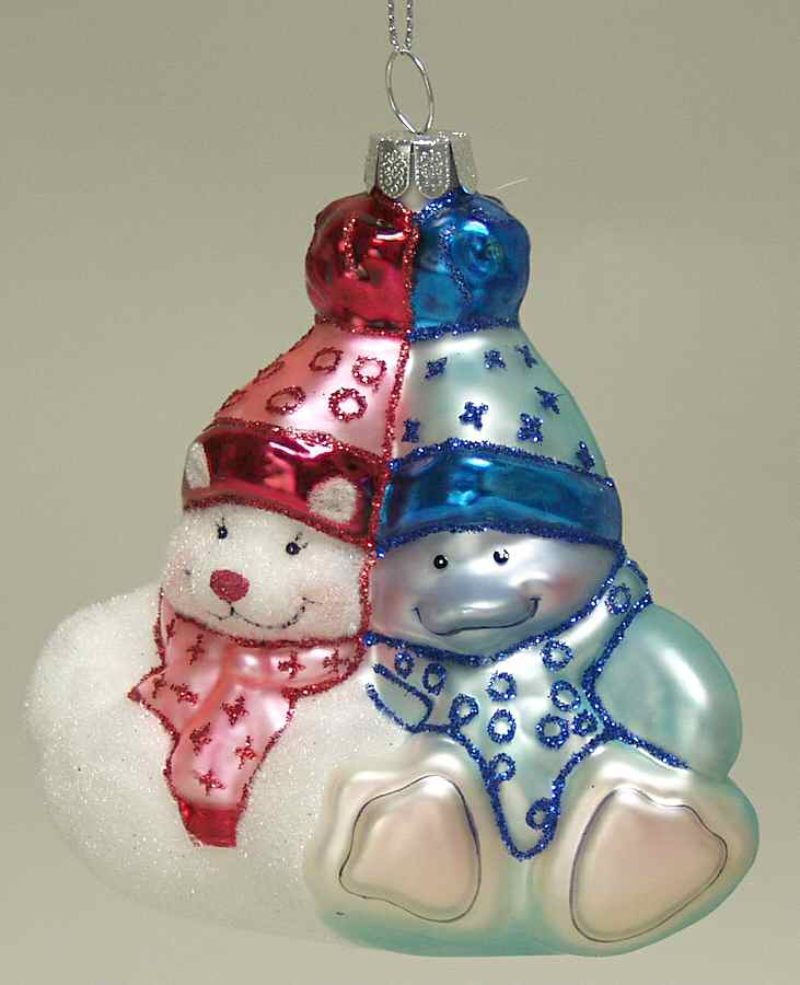 Scottish Christmas Ornaments Best Friends-Baby Bear & Penguin - Boxed by Scottish Christmas-1