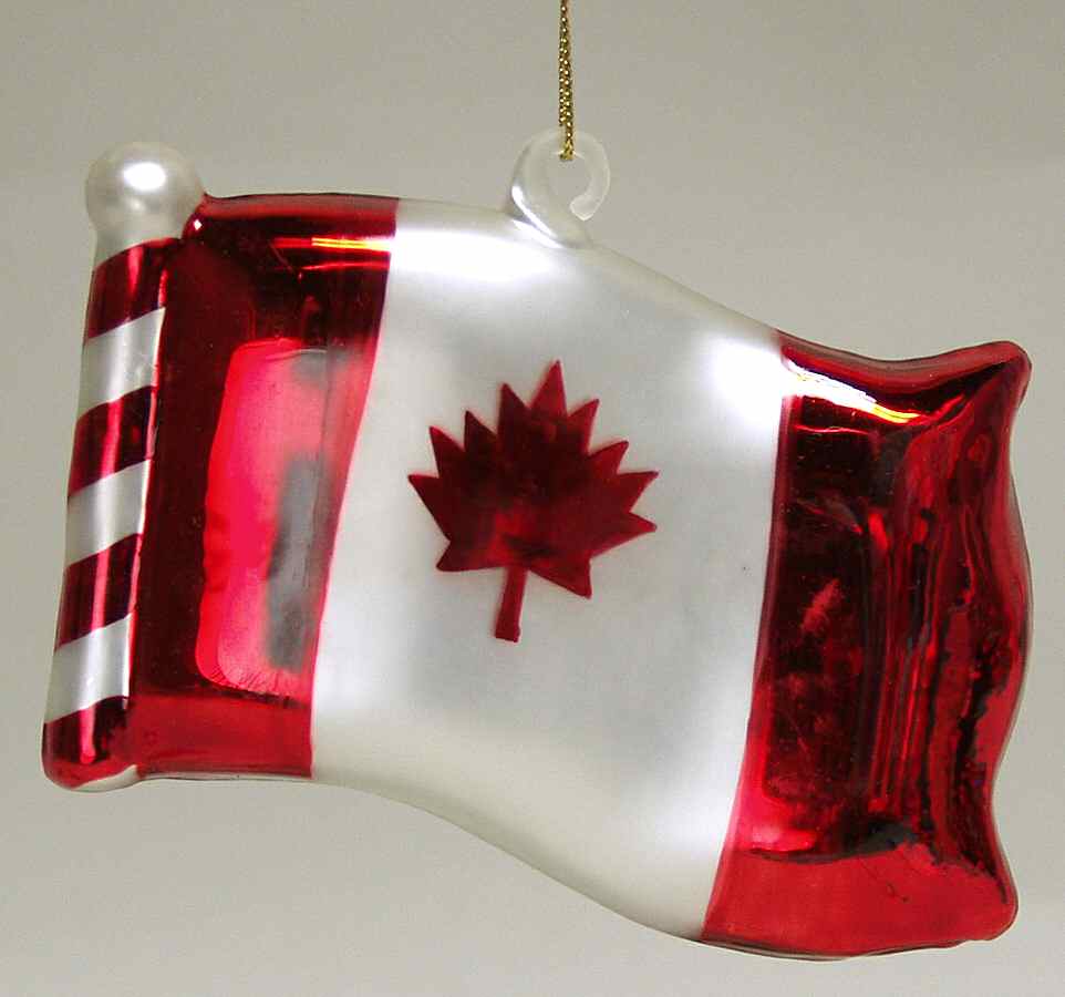 Scottish Christmas Ornaments Canadian Flag - No Box by Scottish Christmas-1