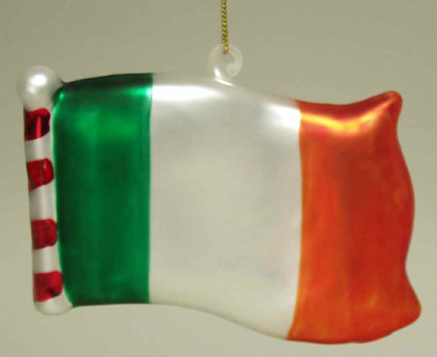 Scottish Christmas Ornaments Irish Flag - No Box by Scottish Christmas-1