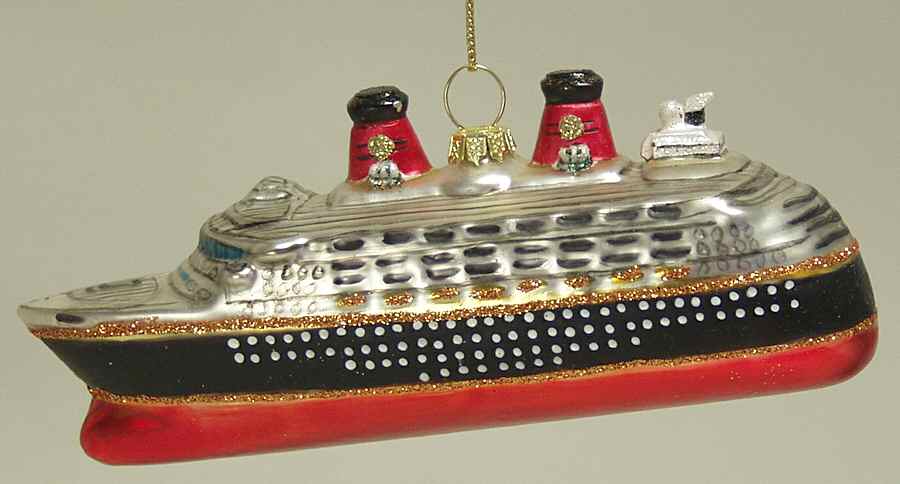 Scottish Christmas Ornaments Ocean Liner - No Box by Scottish Christmas-1