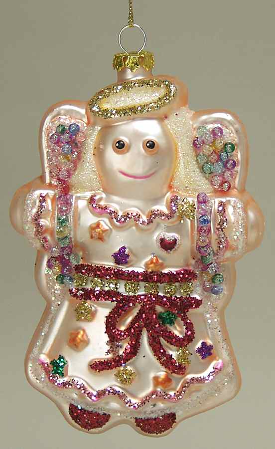 Scottish Christmas Ornaments Gingerbread Angel - No Box by Scottish Christmas-1