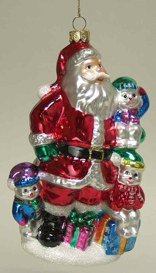 Scottish Christmas Ornaments Santa With Snowfriends - No Box by Scottish Christmas-1