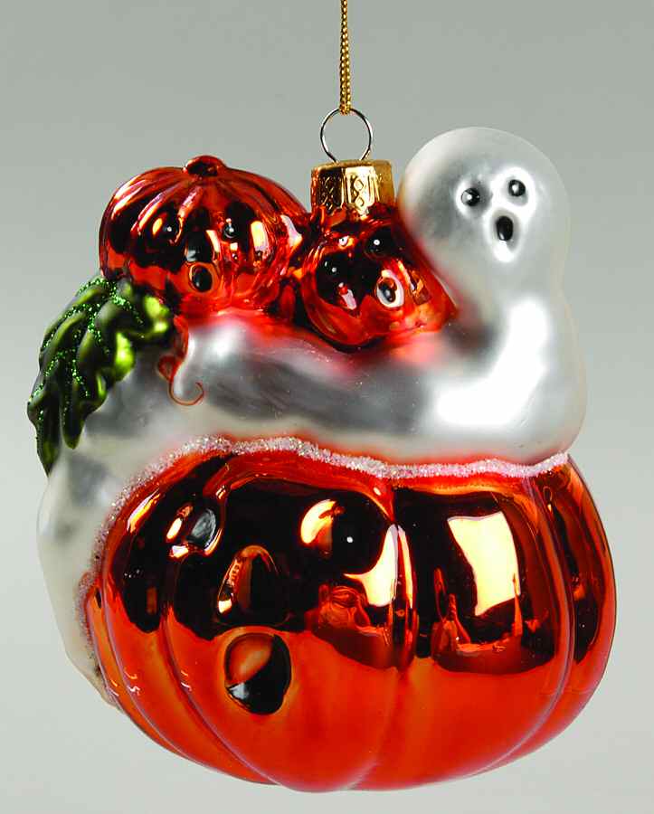 Scottish Christmas Ornaments Ghost With Pumpkins - Boxed by Scottish Christmas-1