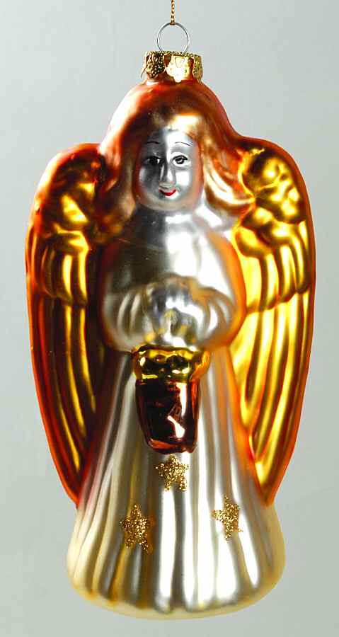 Scottish Christmas Ornaments Angel With Lantern-Ivory - No Box by Scottish Christmas-1