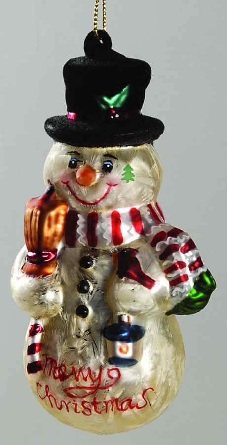 Scottish Christmas Ornaments Snowman-Merry Christmas - No Box by Scottish Christmas-1