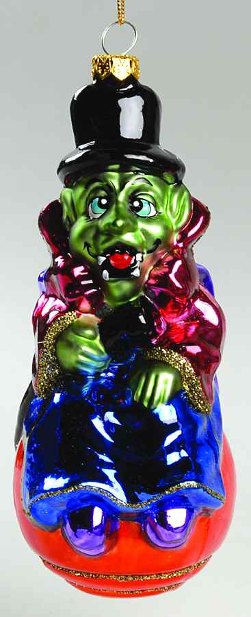 Scottish Christmas Ornaments Vampire Sitting On Pumpkin - No Box by Scottish Christmas-1