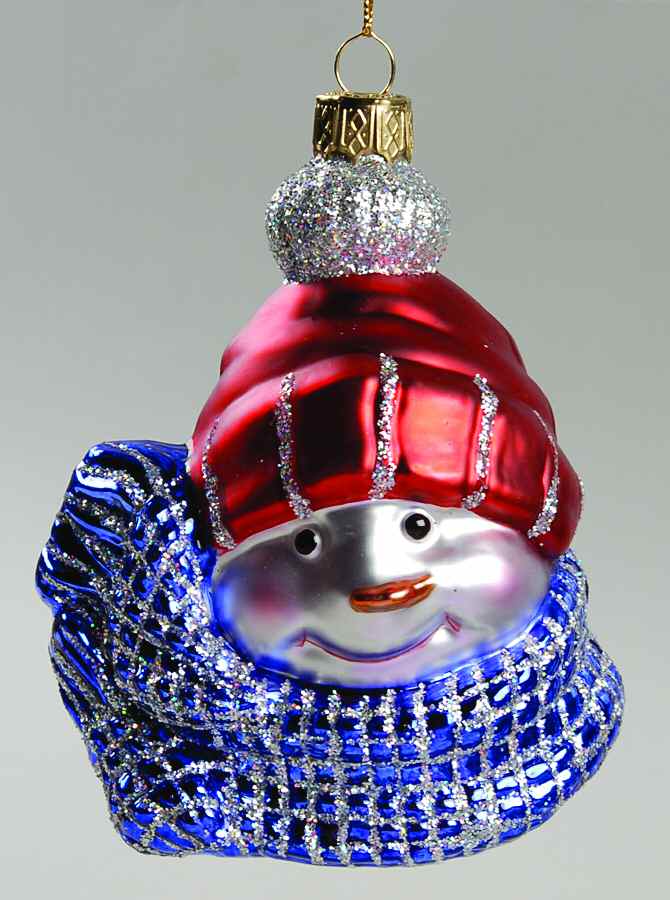 Scottish Christmas Ornaments Snowman With Scarf & Hat - No Box by Scottish Christmas-1