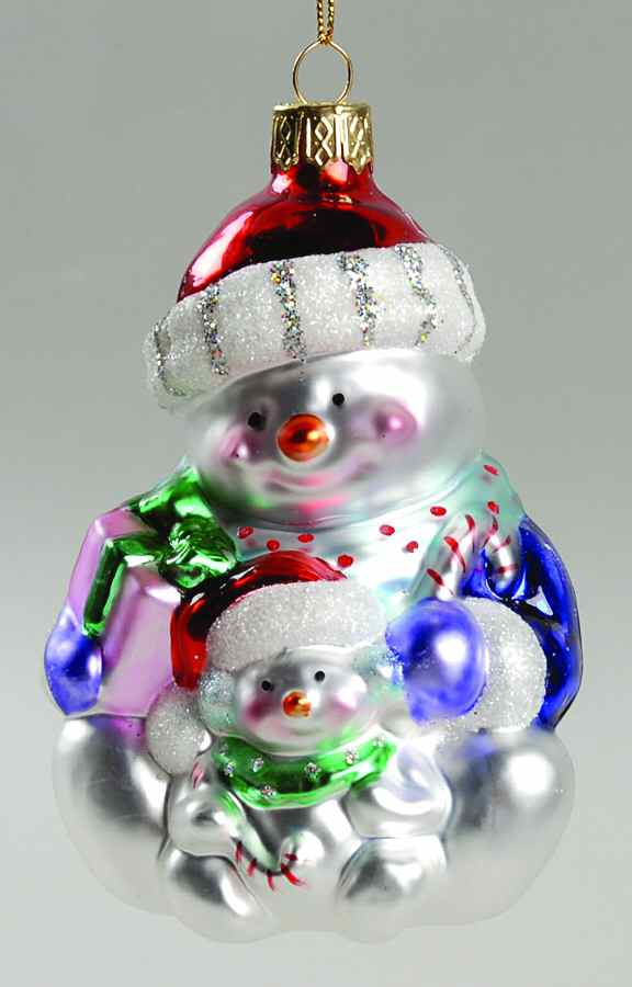 Scottish Christmas Ornaments Snowman & Snow Baby - No Box by Scottish Christmas-1