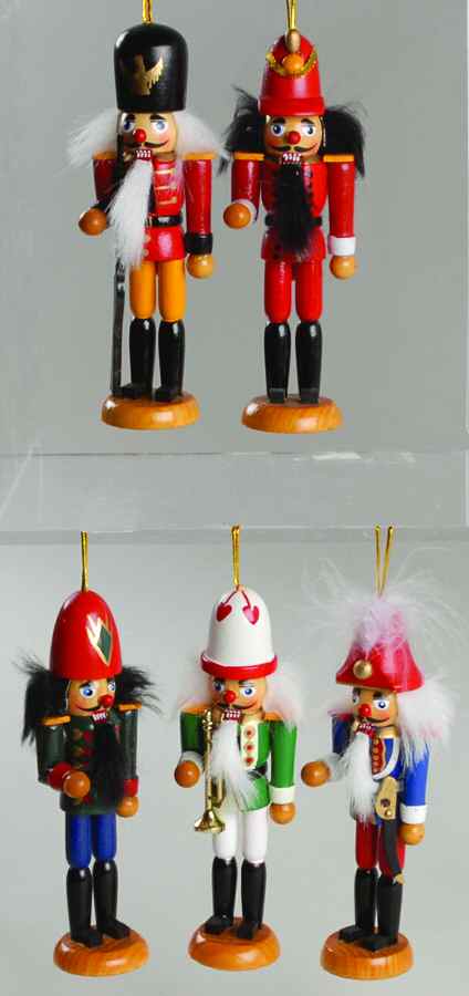 Scottish Christmas Ornaments Wooden Nutcracker-Set Of 5 - Boxed by Scottish Christmas-1