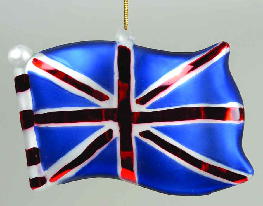 Scottish Christmas Ornaments British Flag - No Box by Scottish Christmas-1