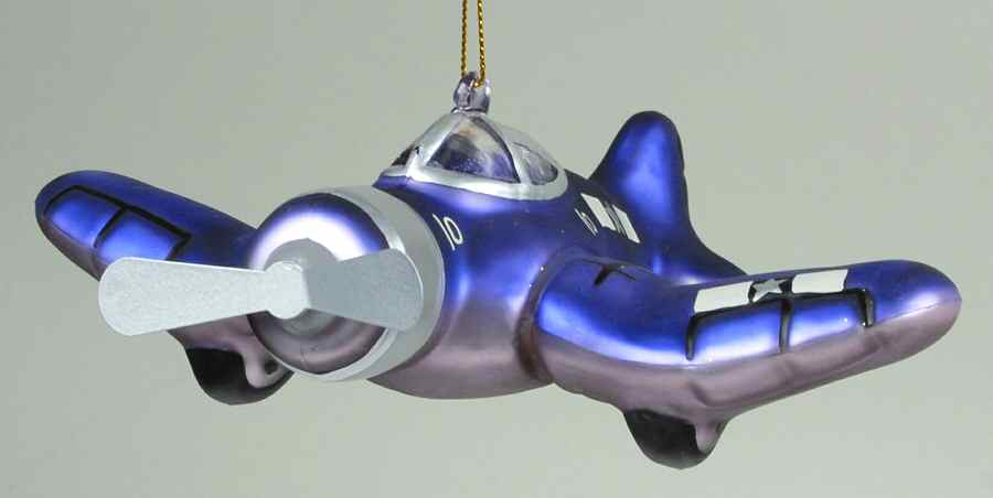 Scottish Christmas Ornaments Corsair Fighter - No Box by Scottish Christmas-1
