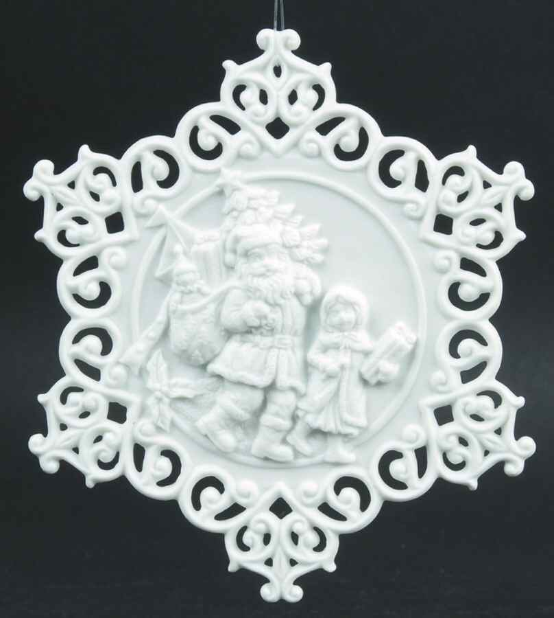 Scottish Christmas Ornaments Santa With Child Snowflake - No Box by Scottish Christmas-1