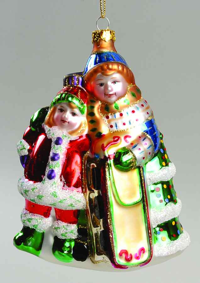 Scottish Christmas Ornaments Sledding Pals - No Box by Scottish Christmas-1