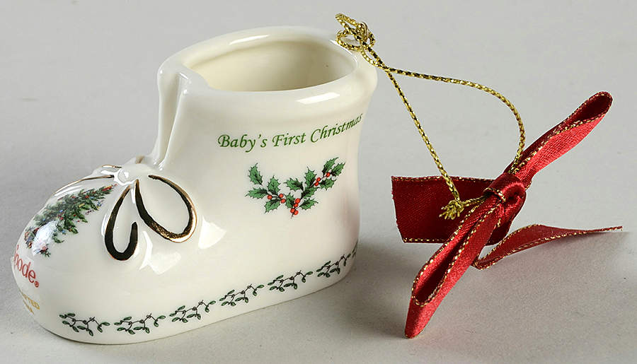 Baby's First Christmas Baby Bootie - Boxed by Spode-1
