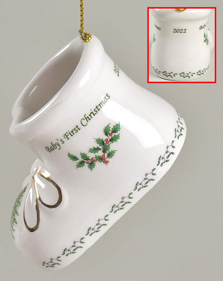 Baby's First Christmas Bootie - No Box by Spode-1