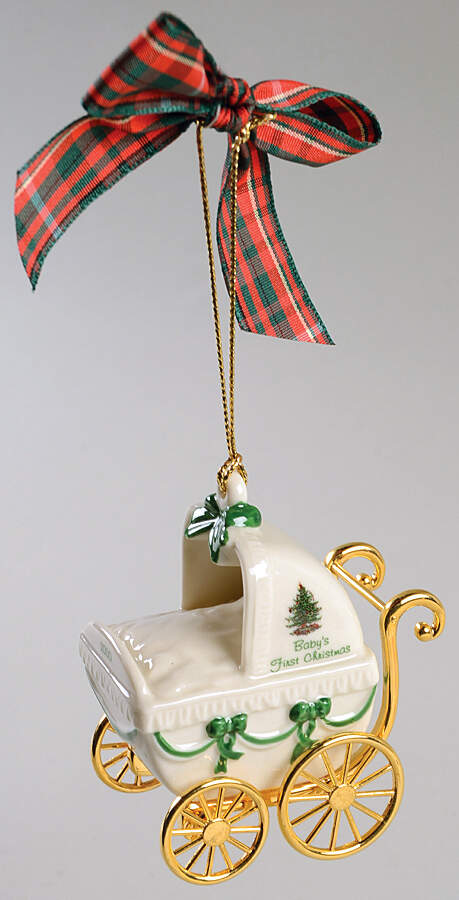 Baby's First Christmas Baby Carriage - Boxed by Spode-1