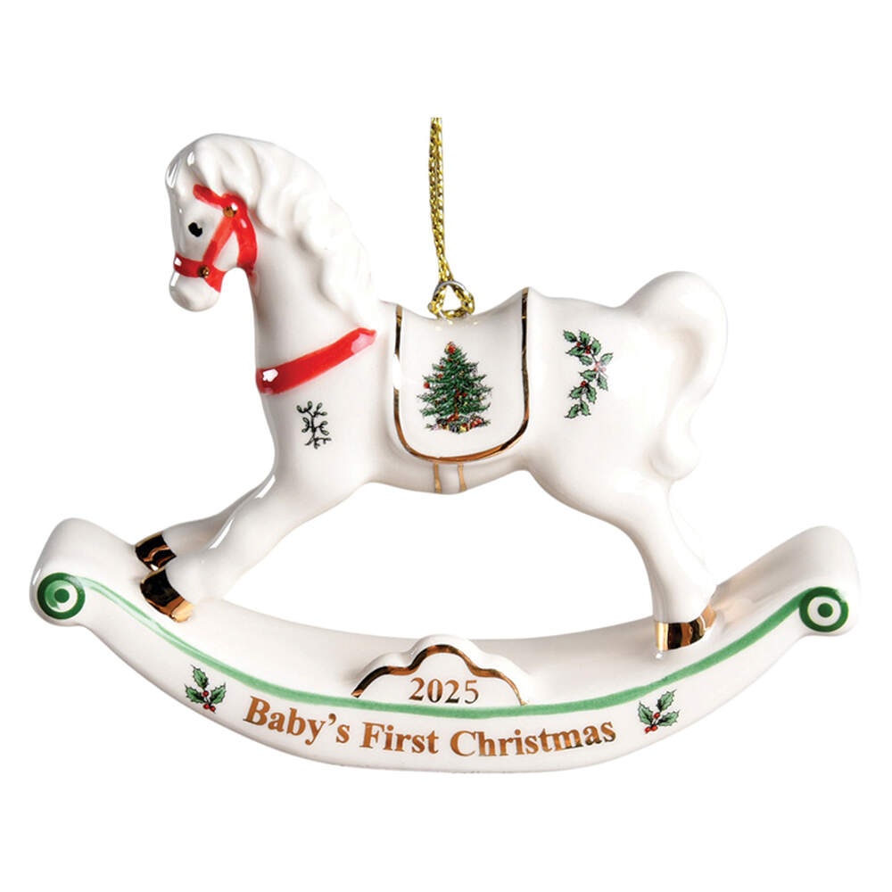 Baby's First Christmas Rocking Horse - No Box by Spode-1