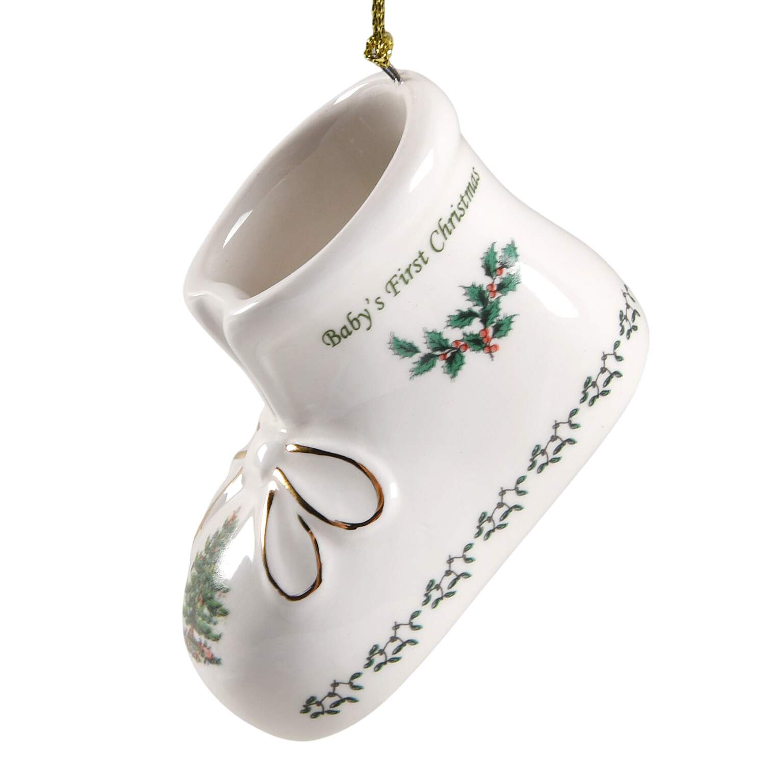 Baby's First Christmas Bootie - With Box by Spode-1