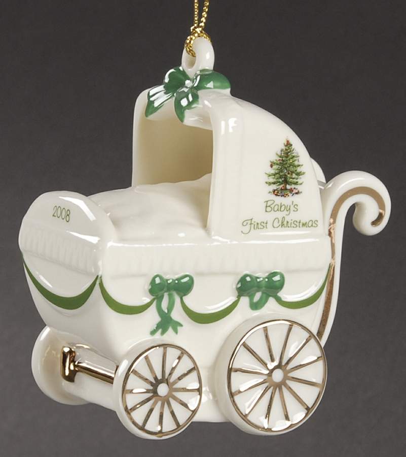 Baby's First Christmas Carriage - Boxed by Spode-1