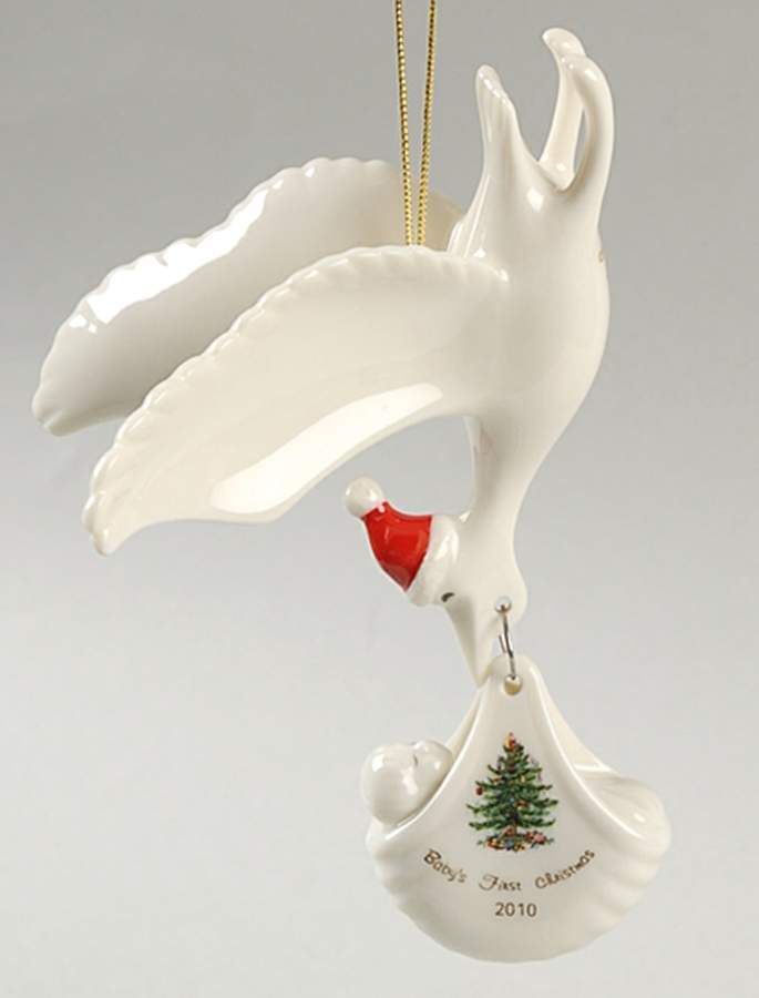 Baby's First Christmas Stork - Boxed by Spode-1