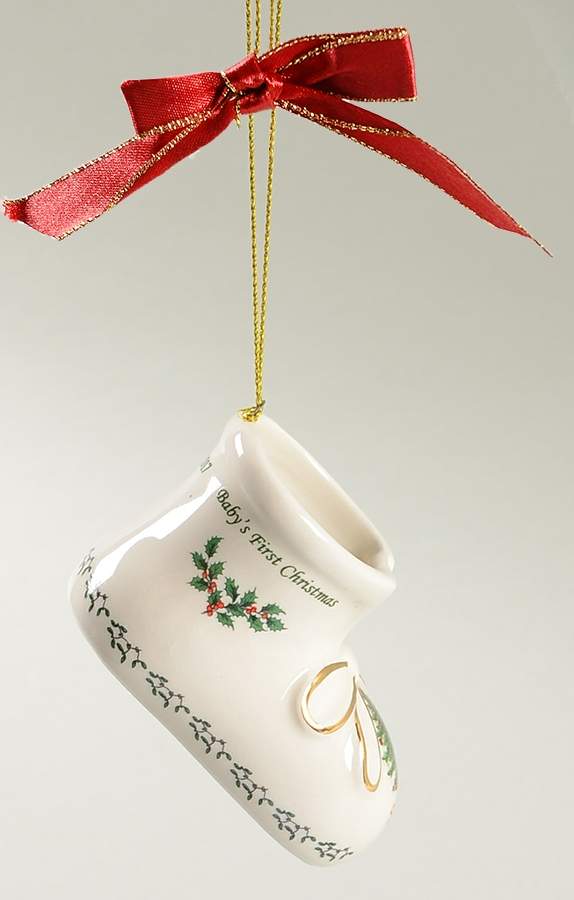 Baby's First Christmas Bootie - Boxed by Spode-1