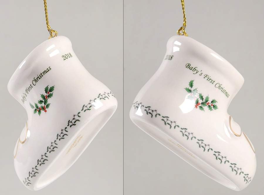 Baby's First Christmas Bootie - Boxed by Spode-1