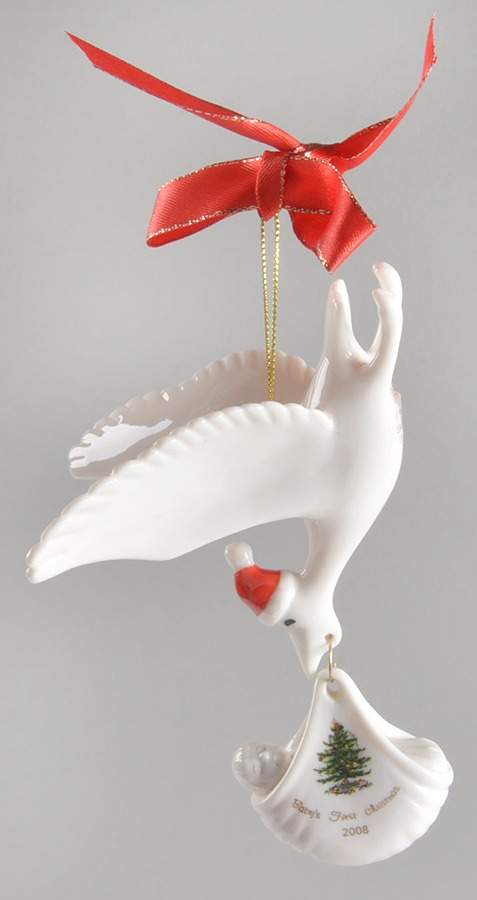 Baby's First Christmas Stork - Boxed by Spode-1