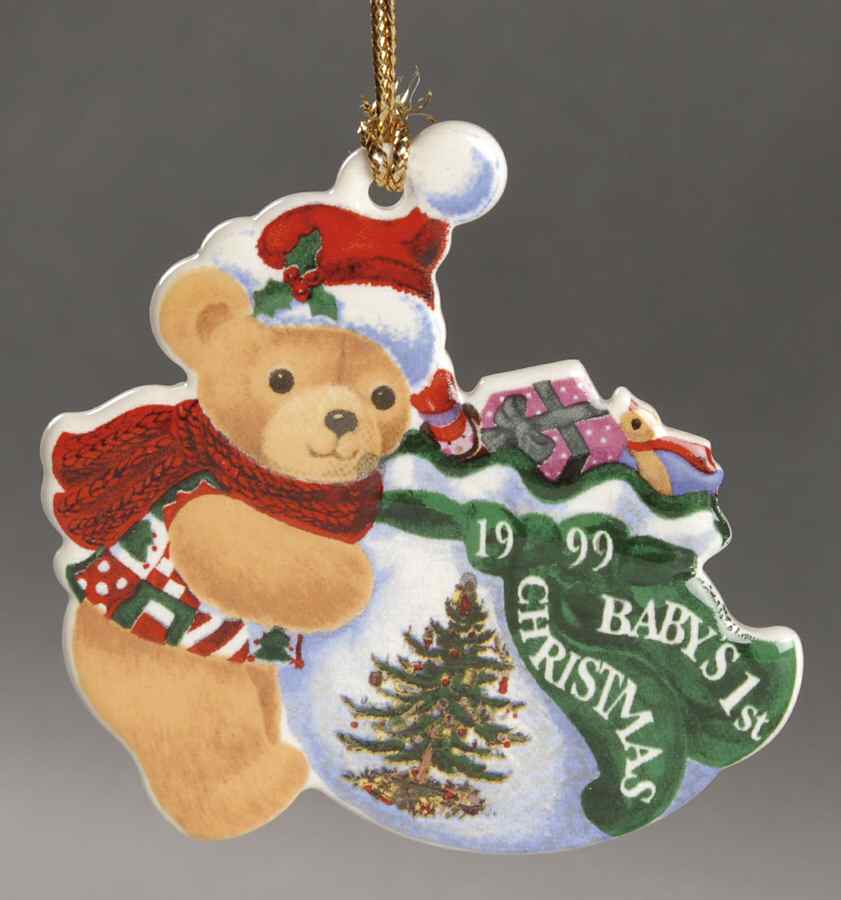 Baby's First Christmas Teddy Bear - Boxed by Spode-1