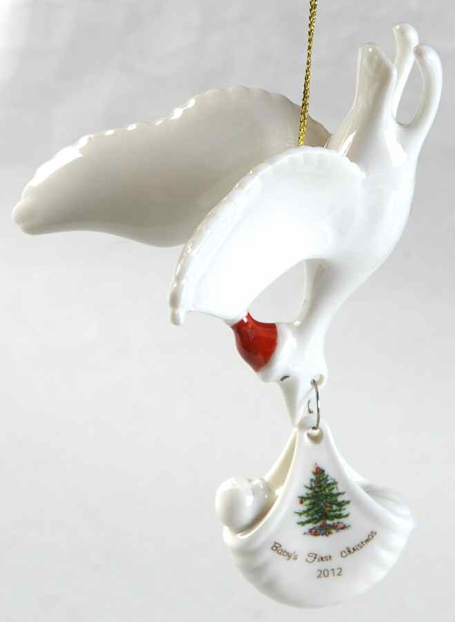 Baby's First Christmas Stork - No Box by Spode-1