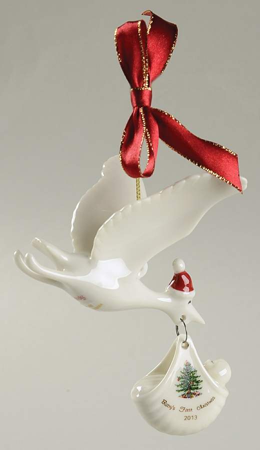 Baby's First Christmas Stork - Boxed by Spode-1