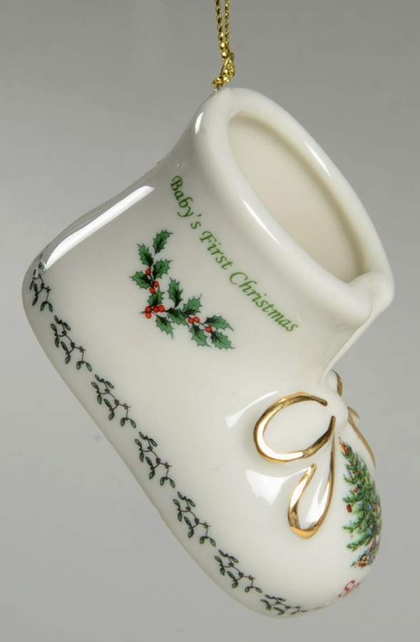 Baby's First Christmas Bootie - No Box by Spode-1