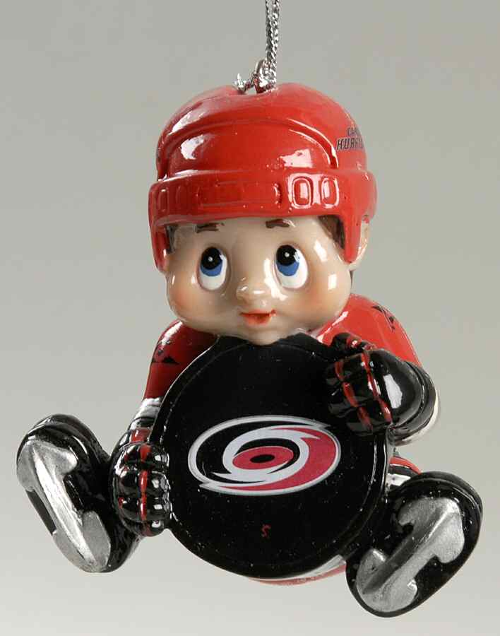LITTLE PLAYER NHL ORNAMENTS Carolina Hurricanes - No Box by Scottish Christmas-1
