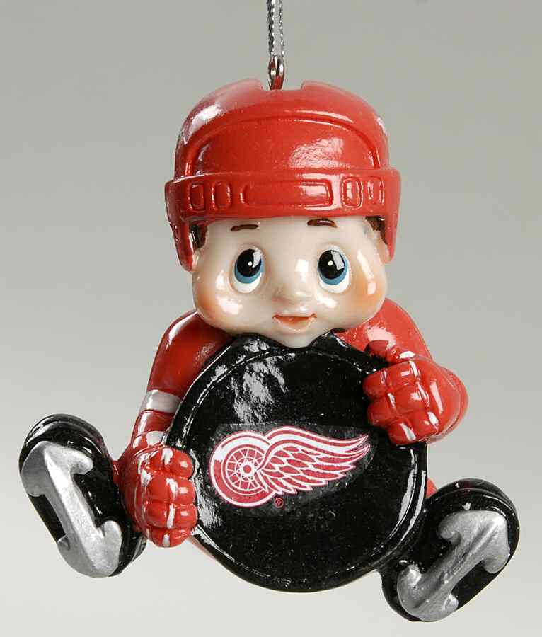 LITTLE PLAYER NHL ORNAMENTS Detroit Red Wings - No Box by Scottish Christmas-1