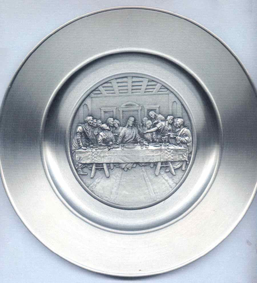 Selangor Pewter Plate The Last Supper - No Box by Royal Selangor Pewter-1
