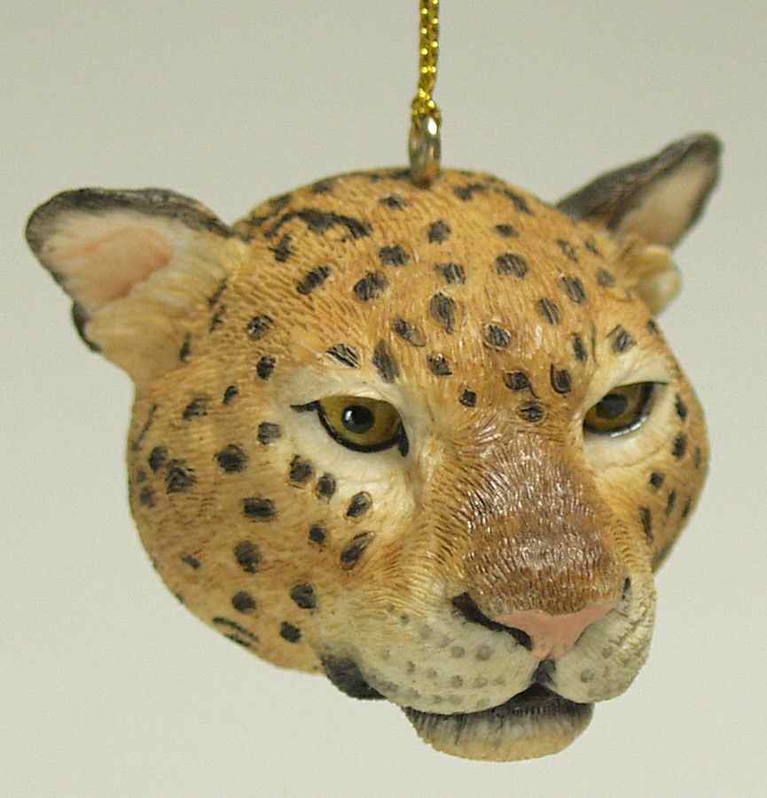 Resin Animal Ornaments Leopard Head - No Box by Slavic Treasures-1