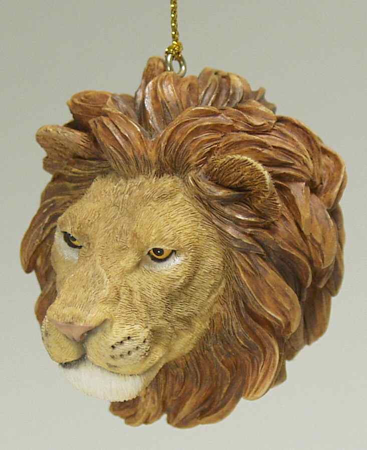 Resin Animal Ornaments Lion Head - No Box by Slavic Treasures-1