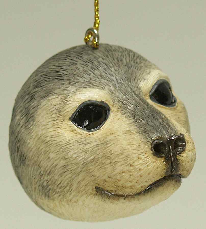 Resin Animal Ornaments Seal Head - No Box by Slavic Treasures-1