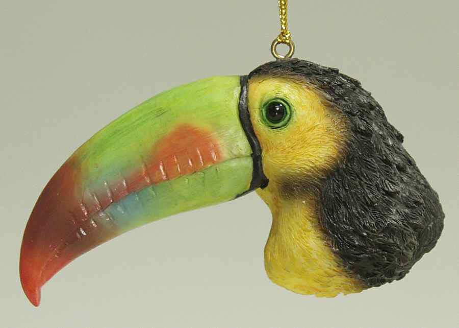 Resin Animal Ornaments Toucan Head - No Box by Slavic Treasures-1