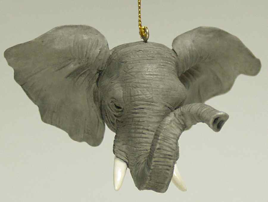 Resin Animal Ornaments Elephant Head - No Box by Slavic Treasures-1