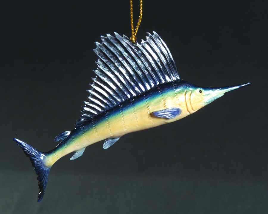 Resin Animal Ornaments Sailfish - No Box by Slavic Treasures-1
