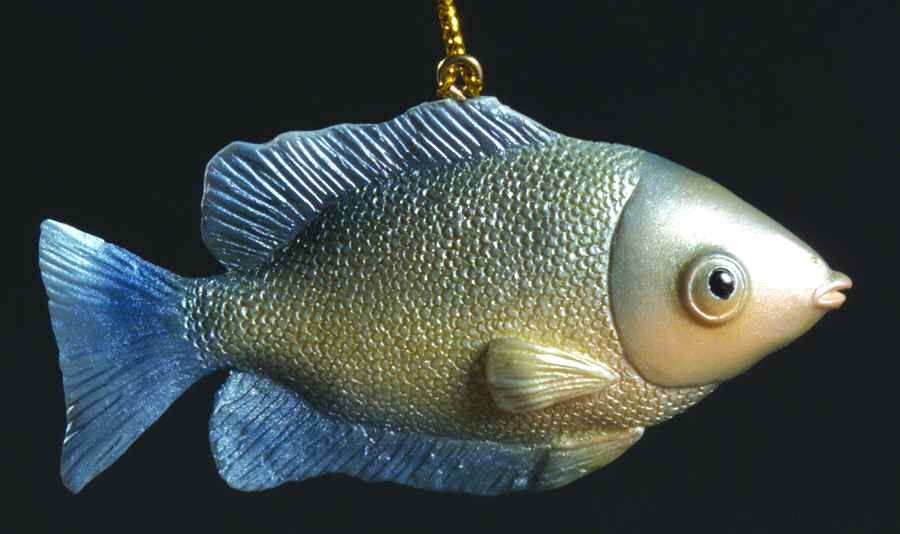 Resin Animal Ornaments Kissing Fish - No Box by Slavic Treasures-1