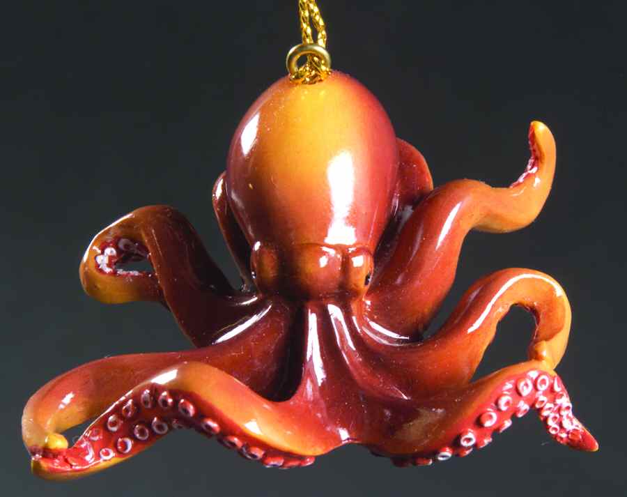 Resin Animal Ornaments Octopus - No Box by Slavic Treasures-1