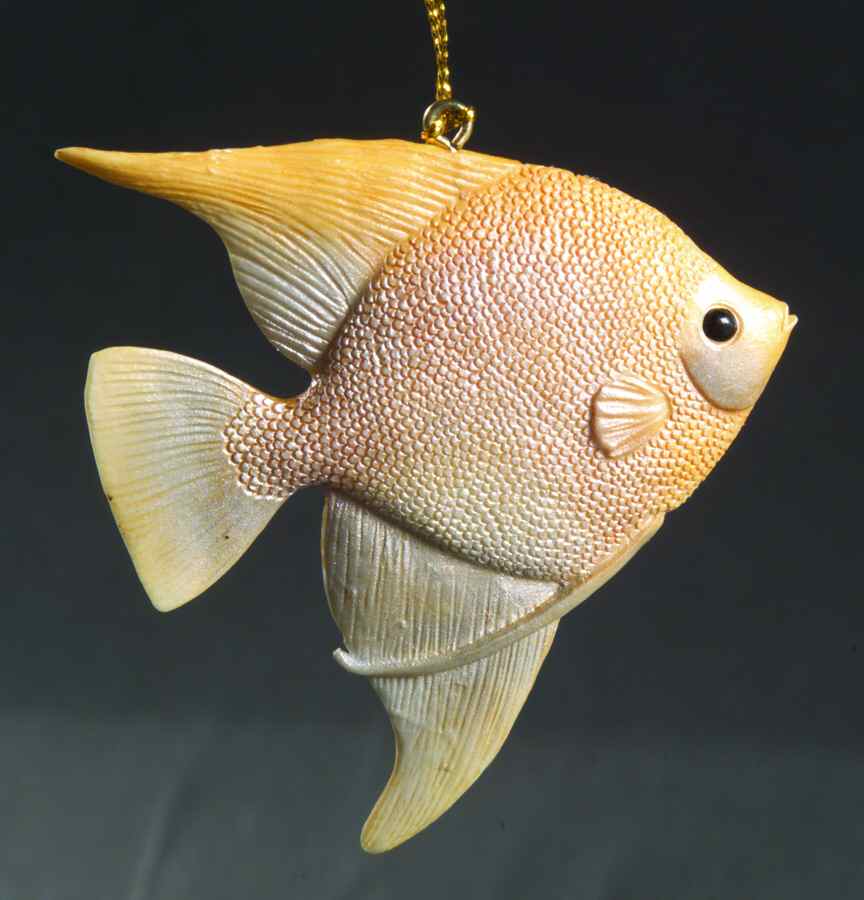 Resin Animal Ornaments Angel Fish - No Box by Slavic Treasures-1