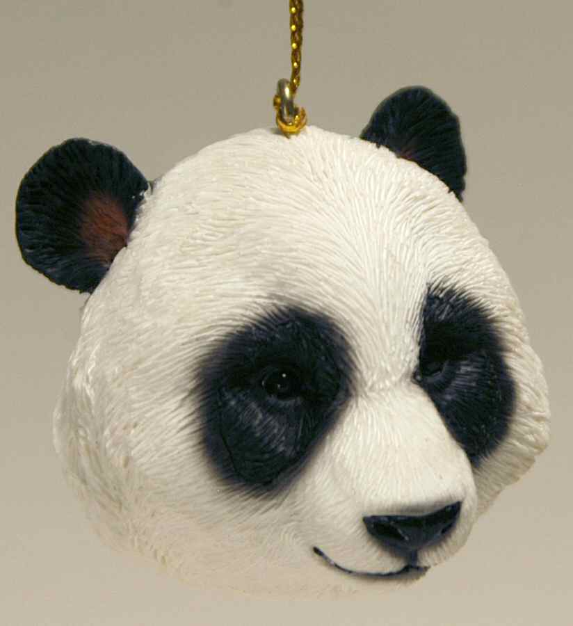 Resin Animal Ornaments Panda Head - No Box by Slavic Treasures-1