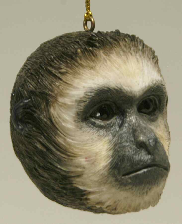 Resin Animal Ornaments Gibbon Head - No Box by Slavic Treasures-1