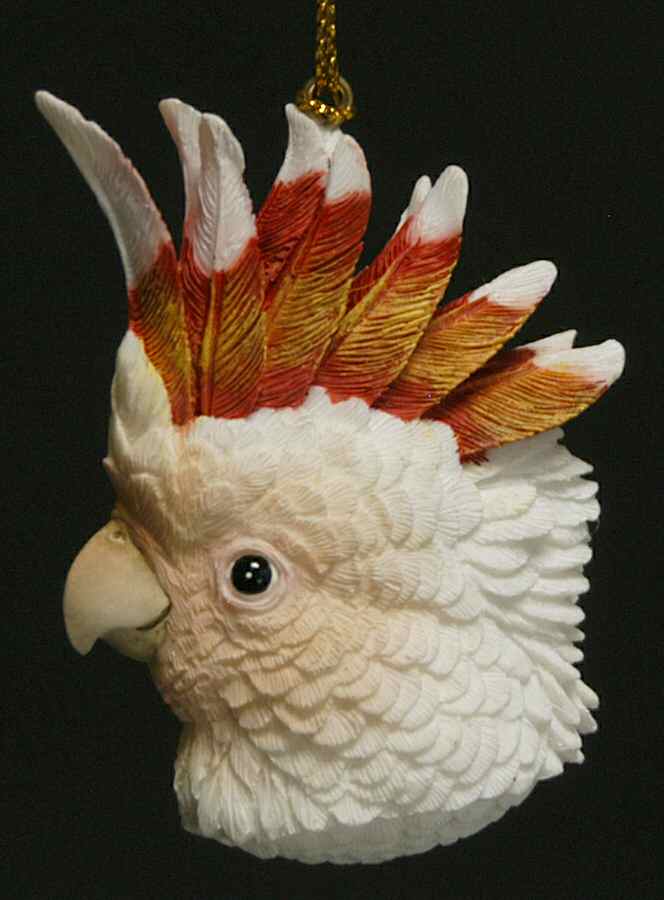 Resin Animal Ornaments Cockatoo Head - No Box by Slavic Treasures-1