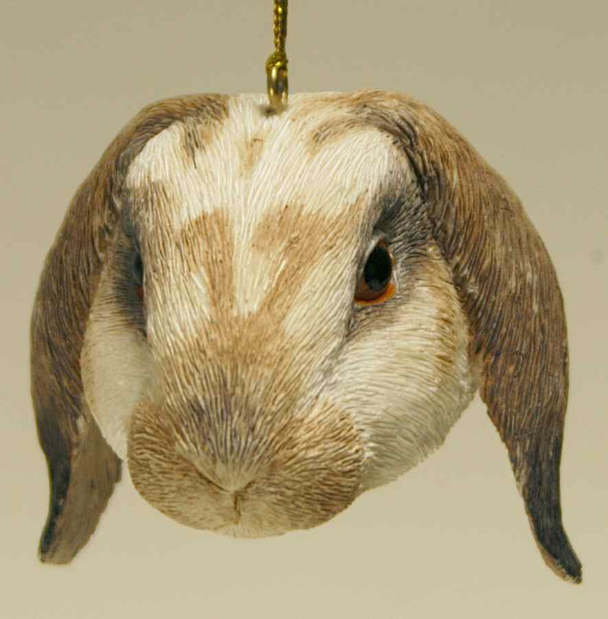 Resin Animal Ornaments Rabbit Floppy Ear White - No Box by Slavic Treasures-1