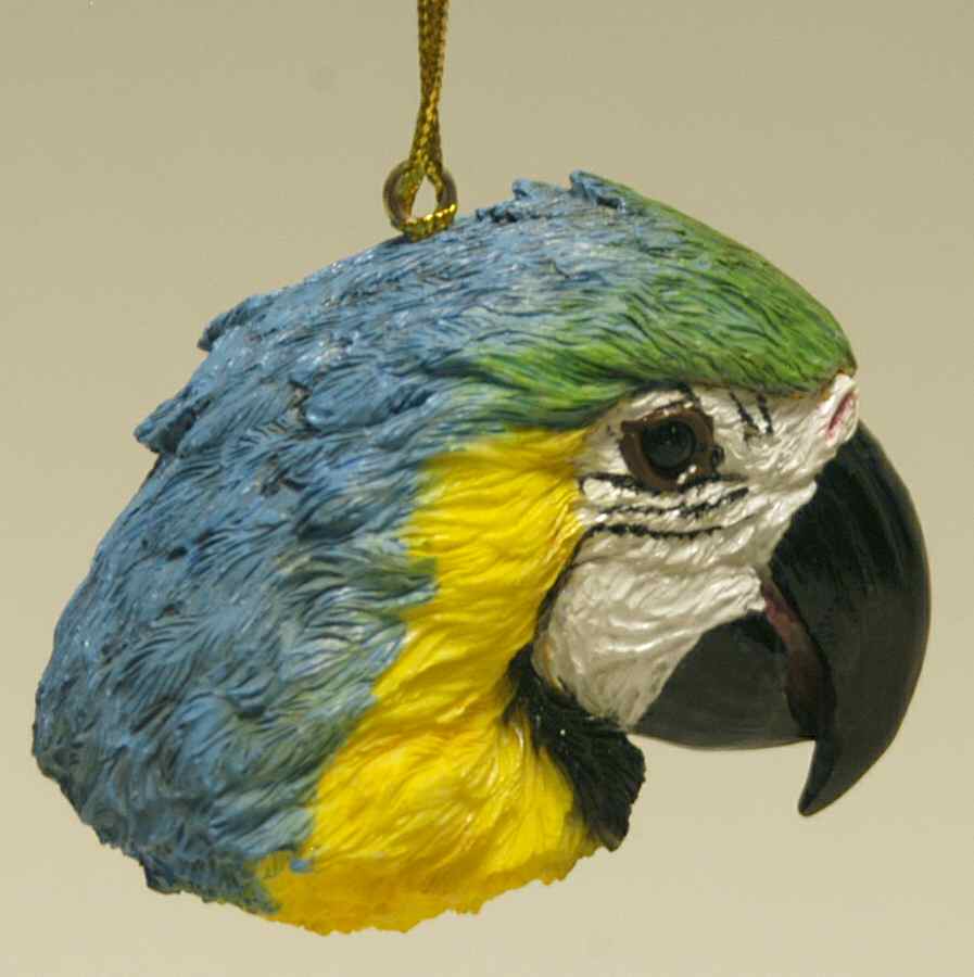 Resin Animal Ornaments Macaw Parrot Head - No Box by Slavic Treasures-1